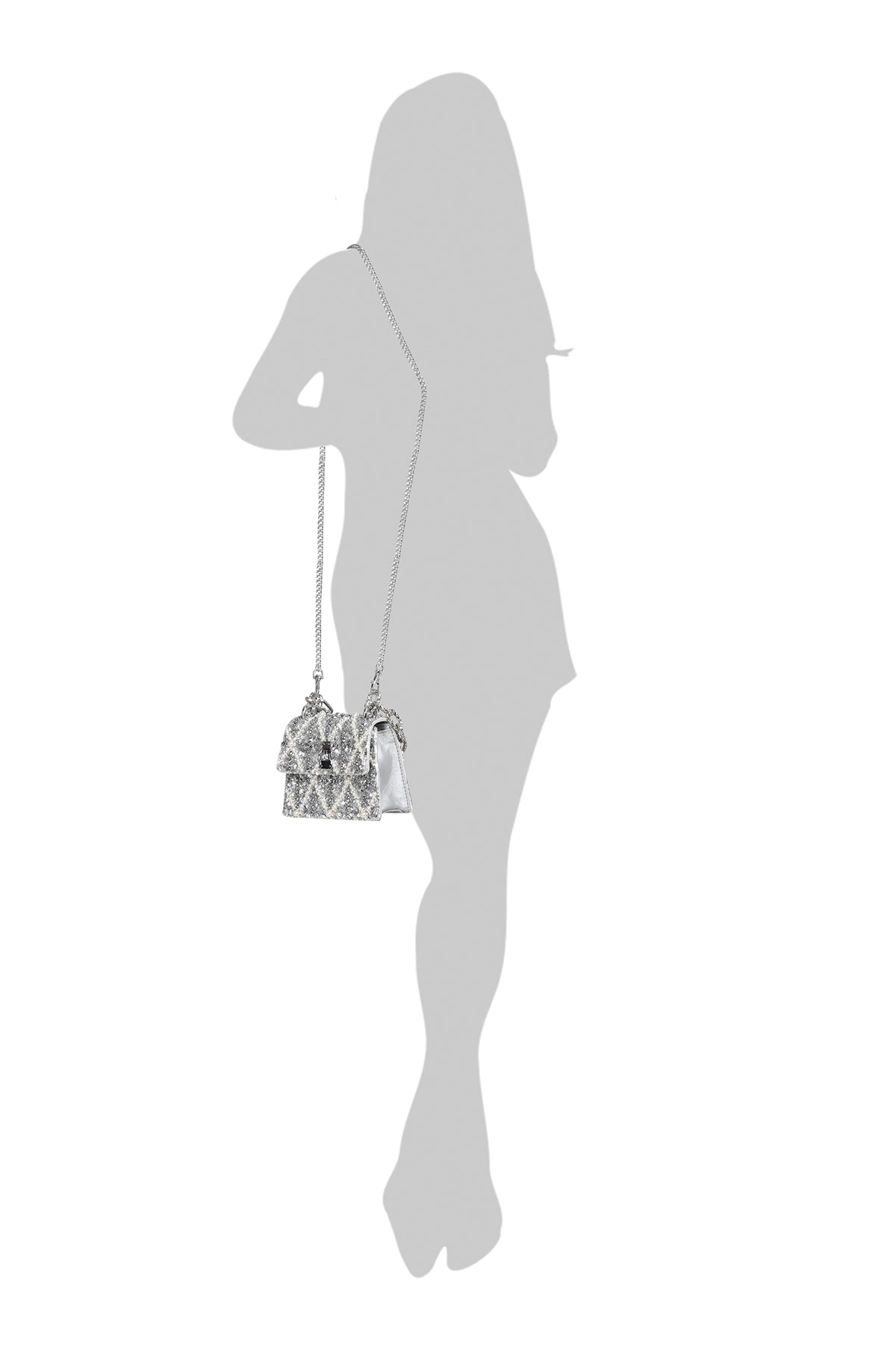 Divya Gurwara With The Erica Smokey Quartz Handheld Mini Bag