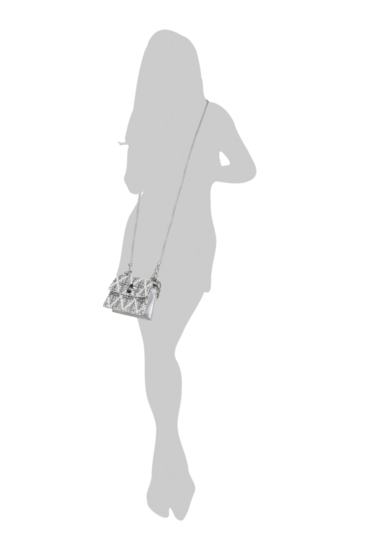 Divya Gurwara With The Erica Smokey Quartz Handheld Mini Bag