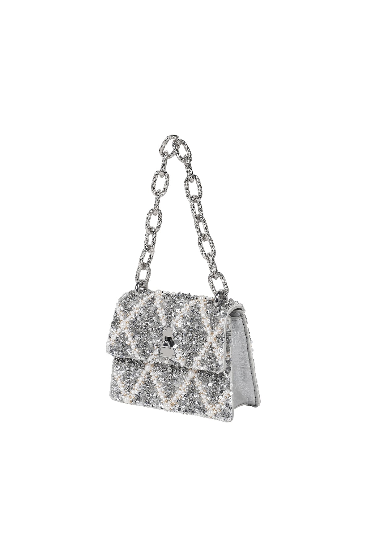 Divya Gurwara With The Erica Smokey Quartz Handheld Mini Bag