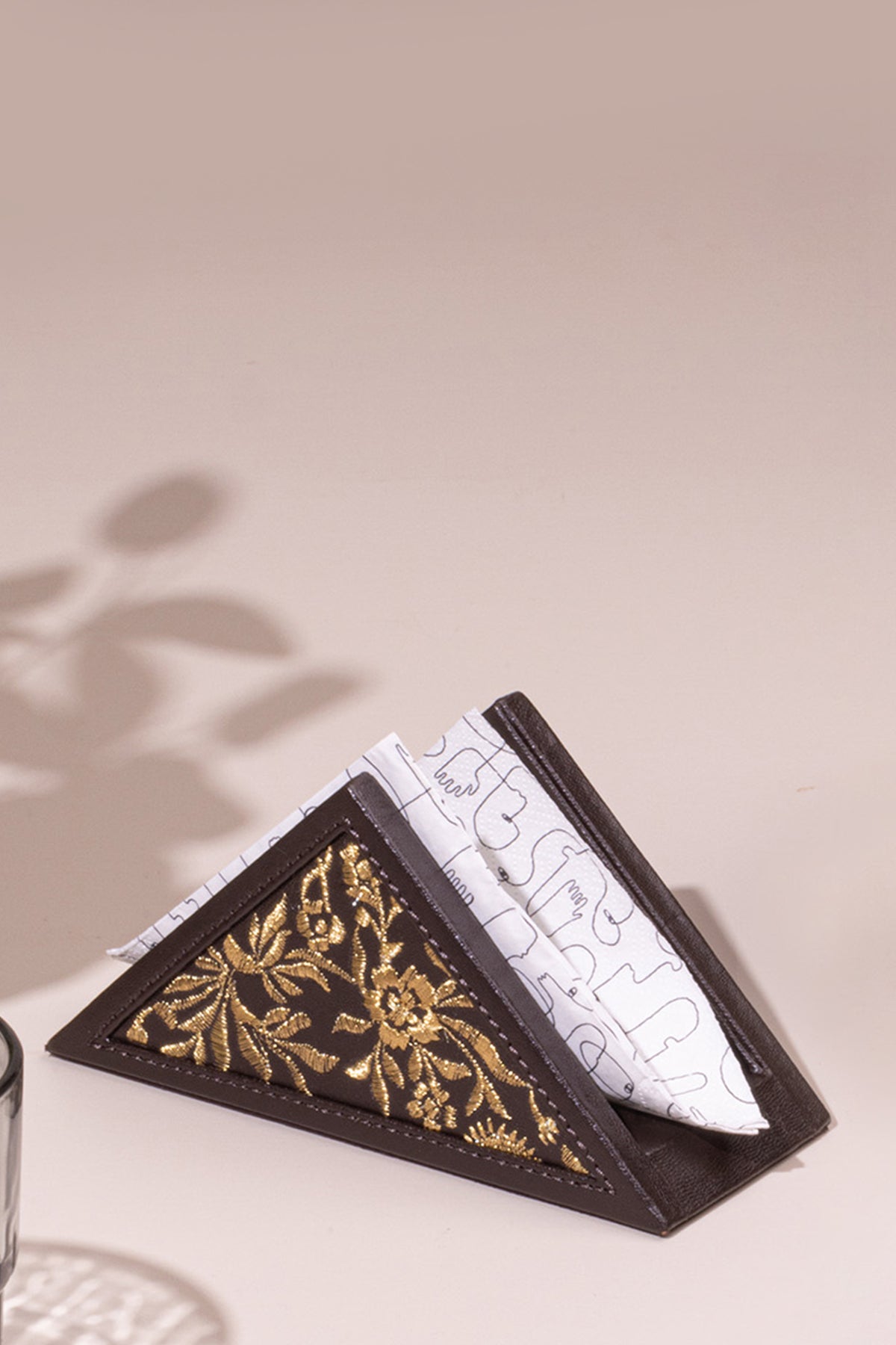 Maple Napkin Holder - Chocolate