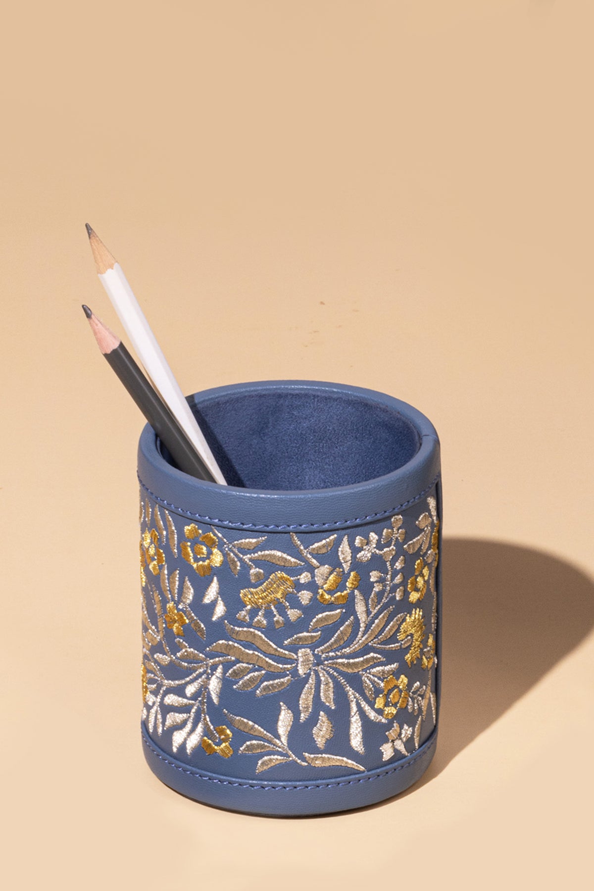 Maple Pen Holder - Powder Blue