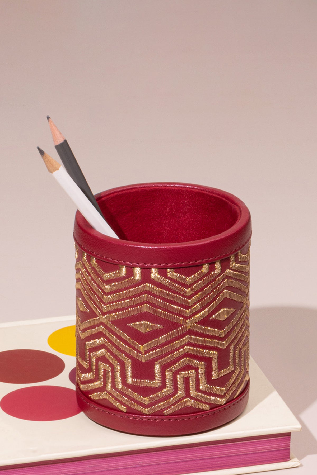 Maple Pen Holder - Ruby