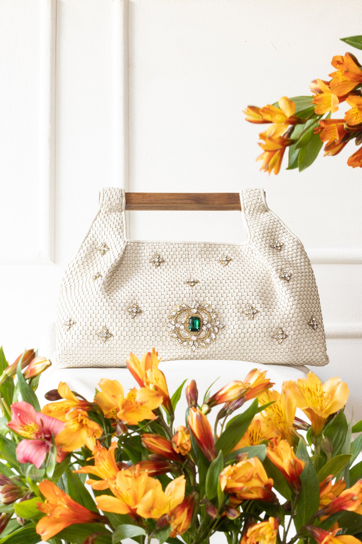 Nafisa Embellished Handheld Bag
