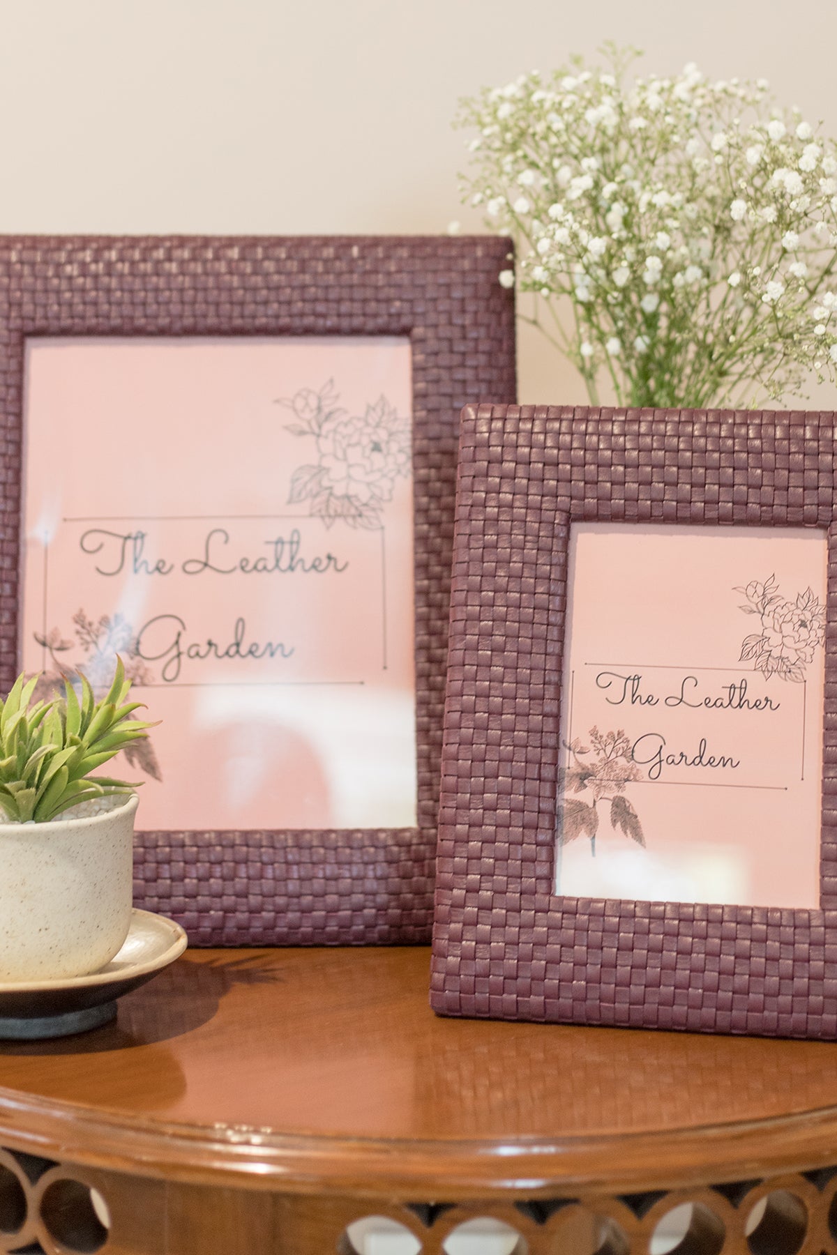 Oak 8 by 10 Photoframe - sangria