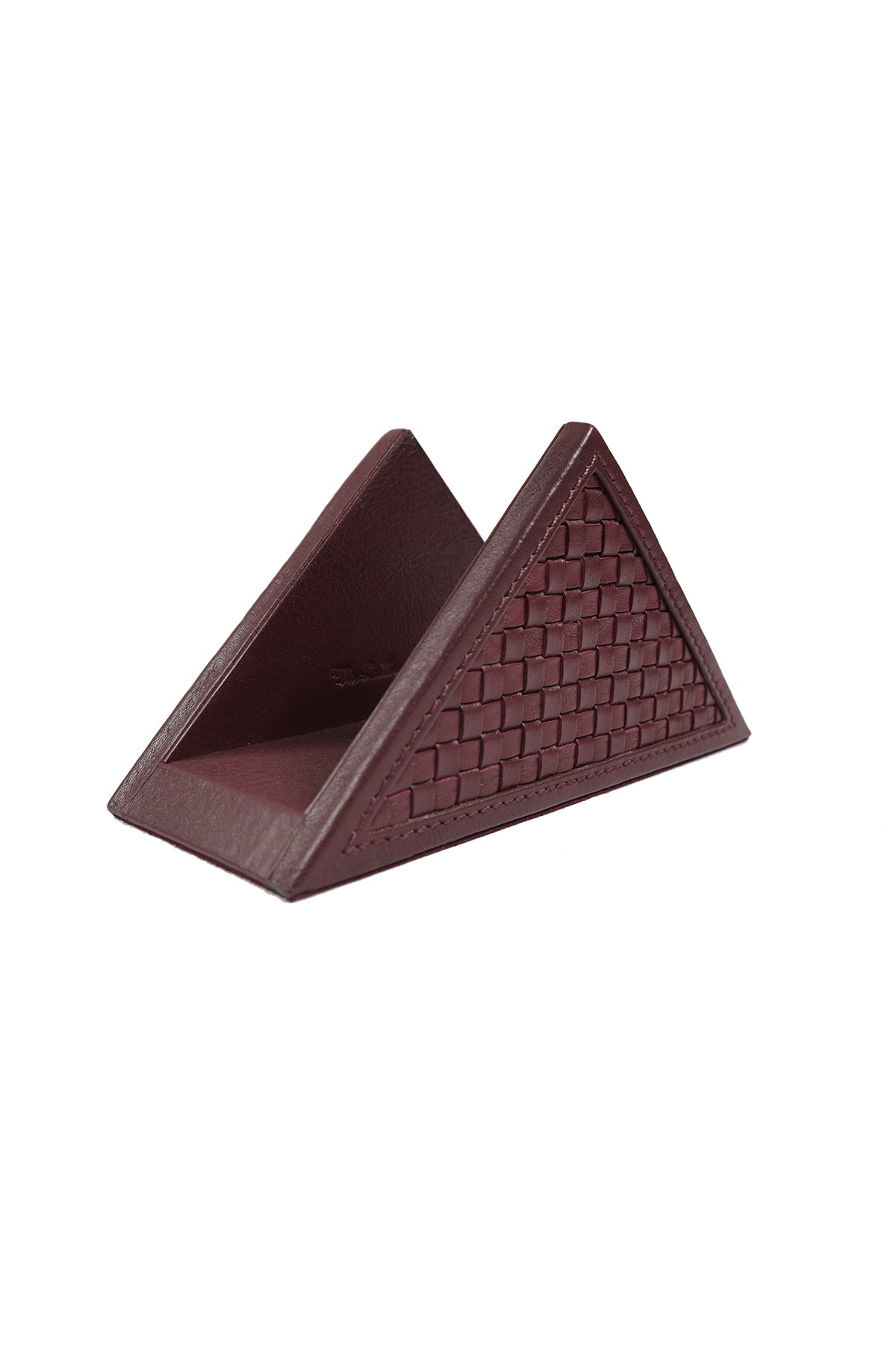 Oak Napkin Holder - sangria