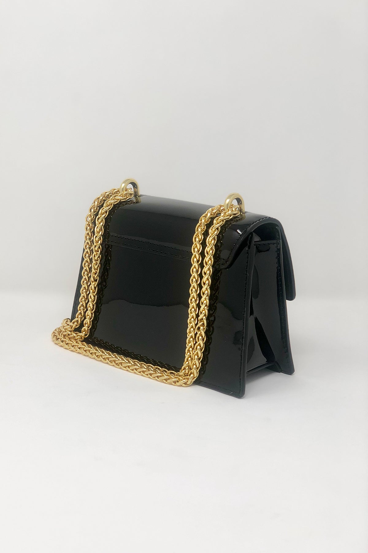 Primrose-Onyx Leather Shoulder Bag