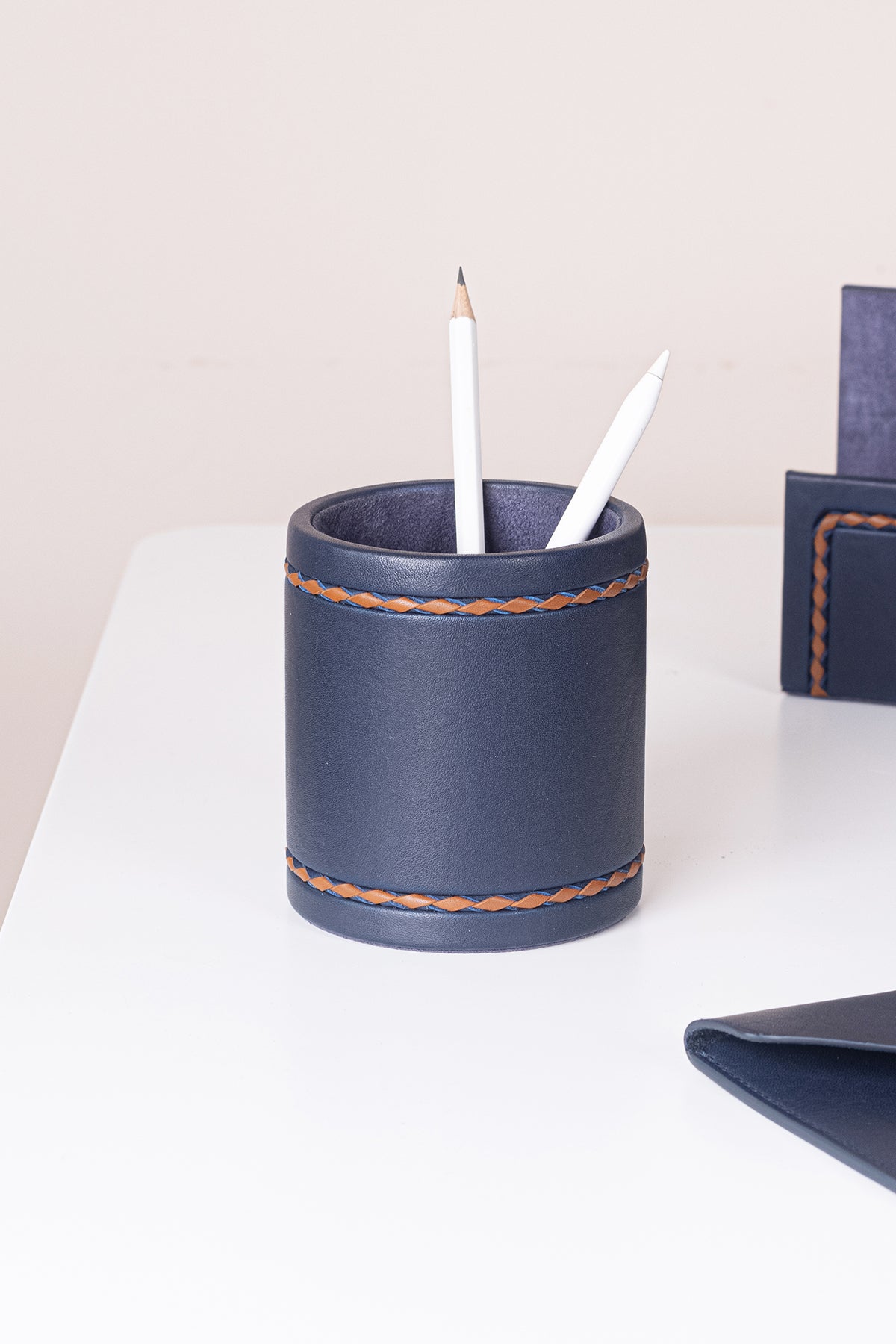 Cedar Pen Holder - Indigo