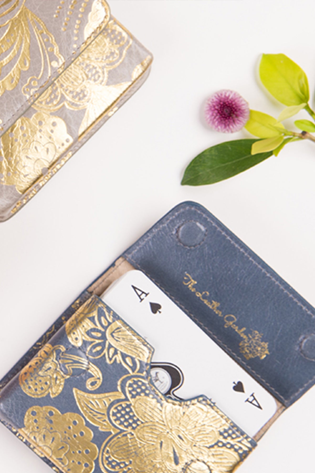 Gulmohar Playing Cards Sleeve - Grey