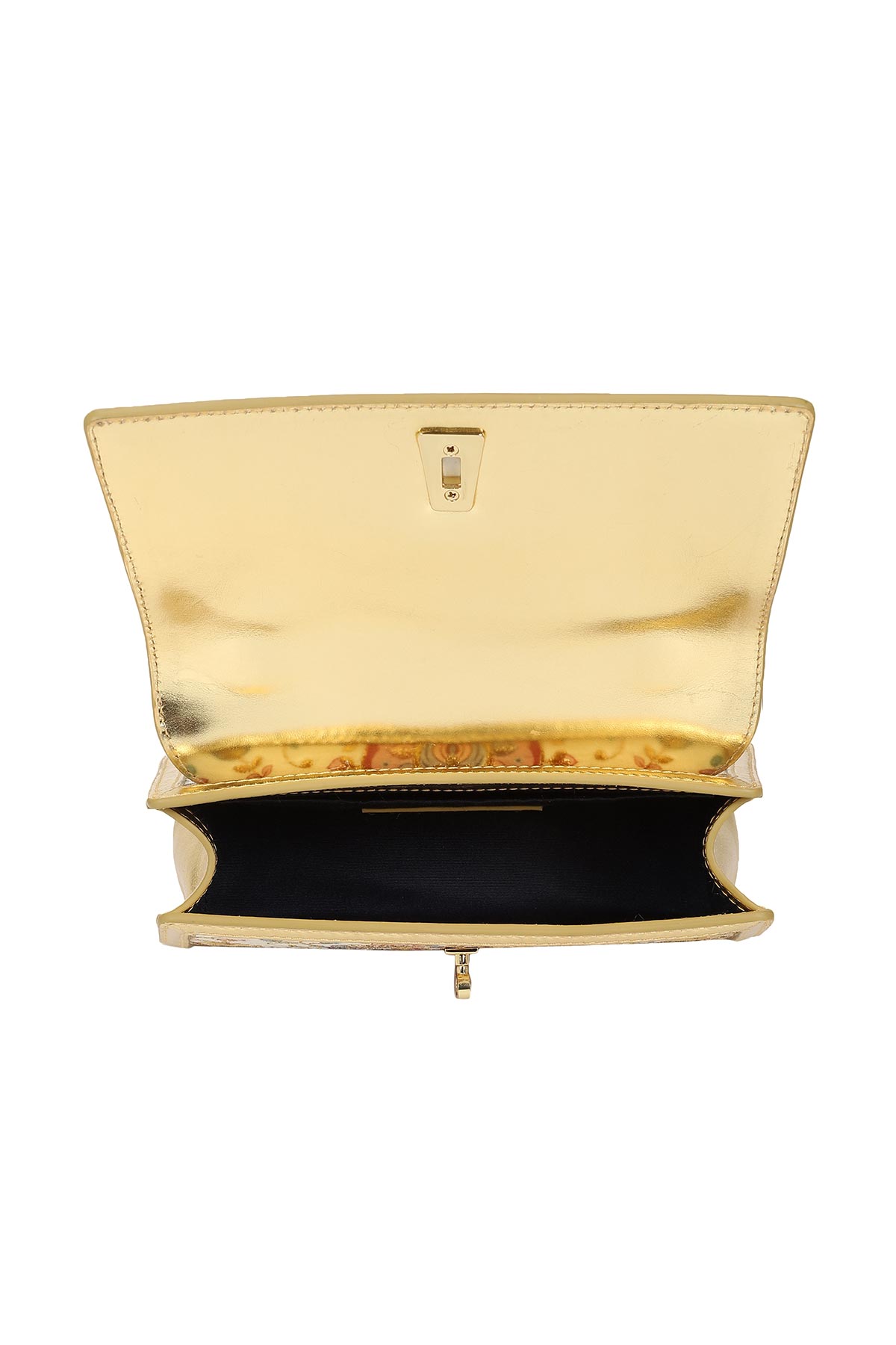 Manika Embroidered Leather Shoulder Bag