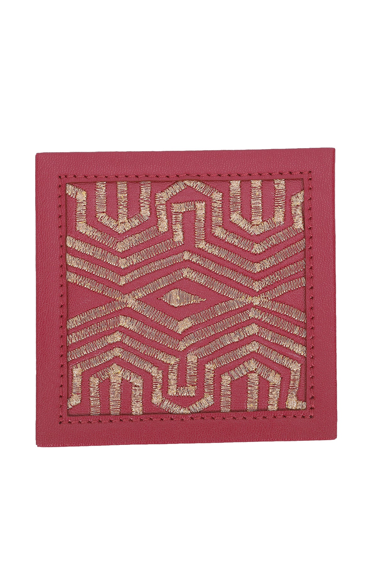 Maple Coaster Set (Set of 6) -Ruby