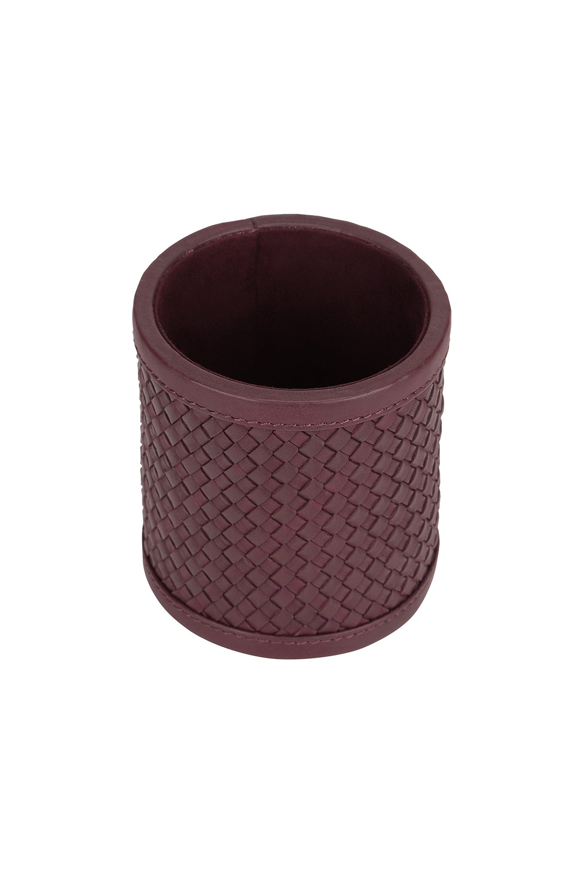 Oak Pen Holder - Sangria