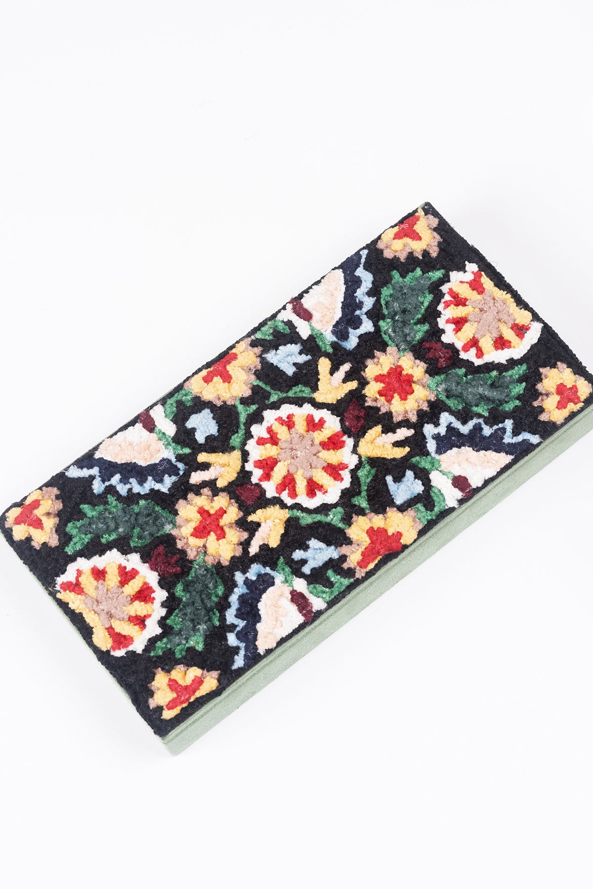 Velvet embroidery money box