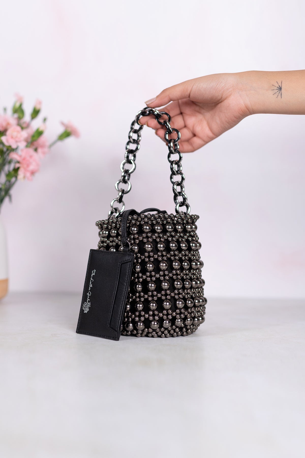 Mariam Beaded Bucket Bag