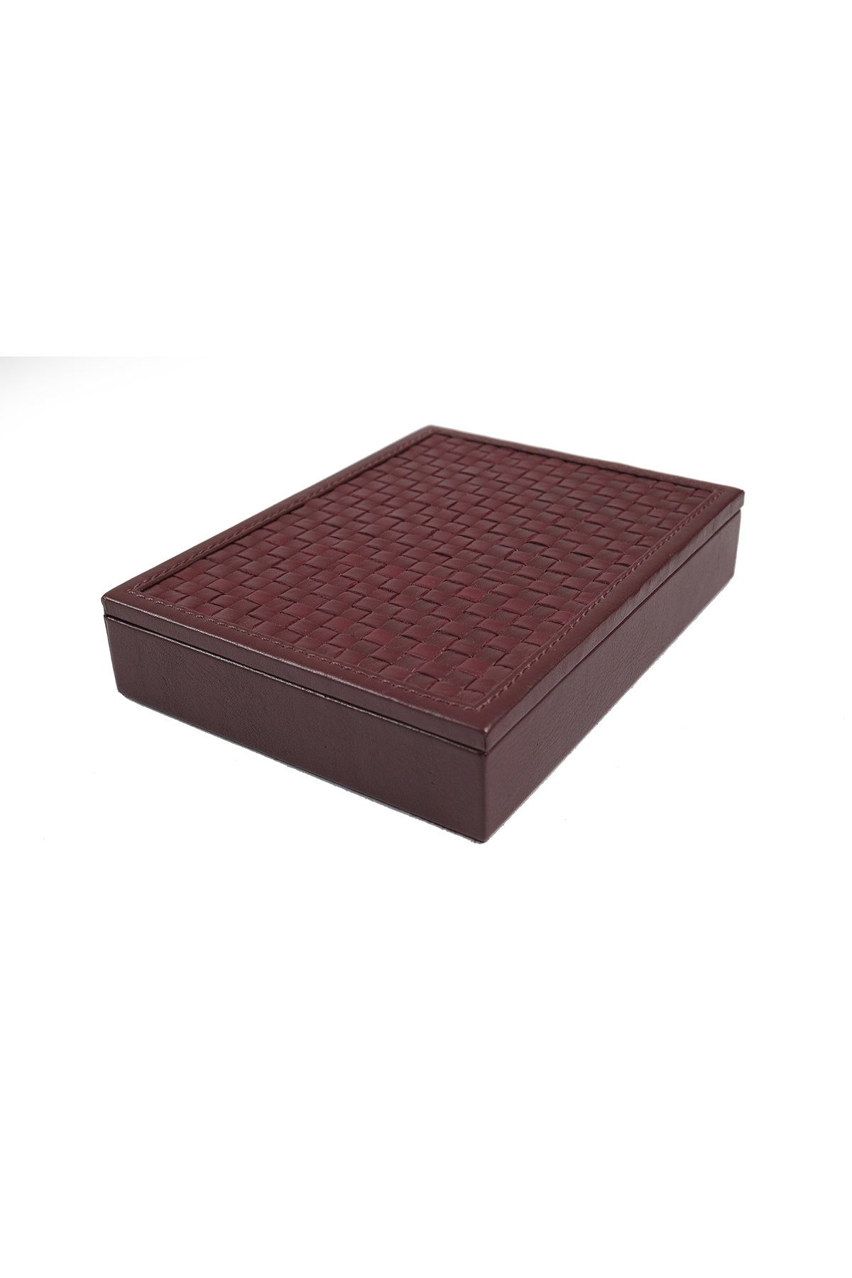 Oak Playing Cards Box - sangria