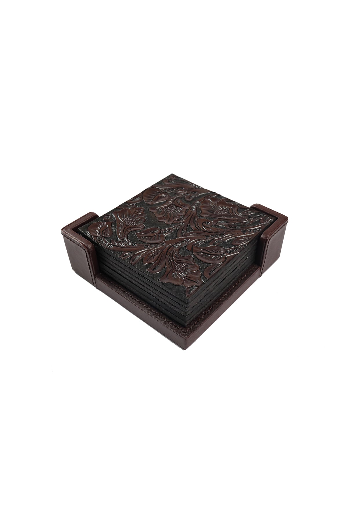 Banyan Coaster Set - sangria