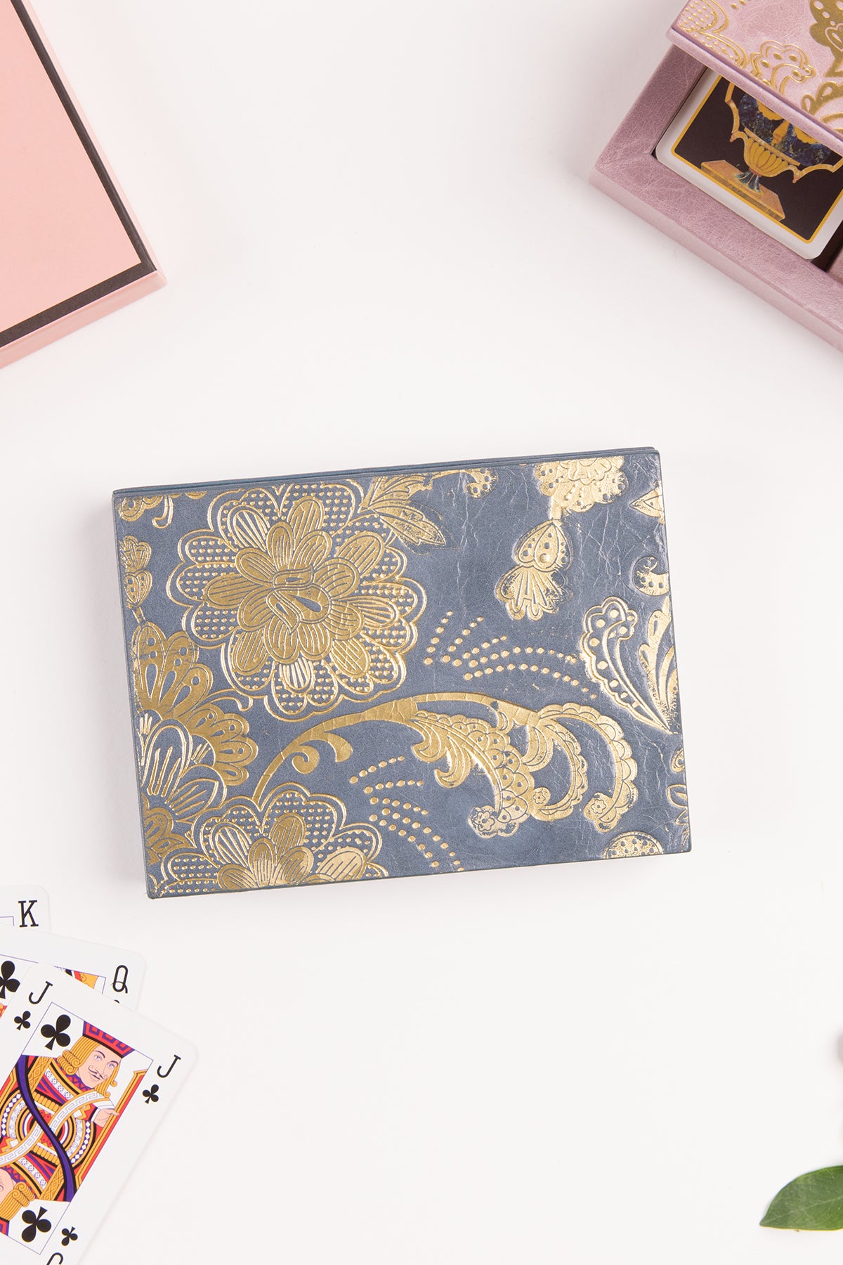 Gulmohar Playing Cards Box - Blue