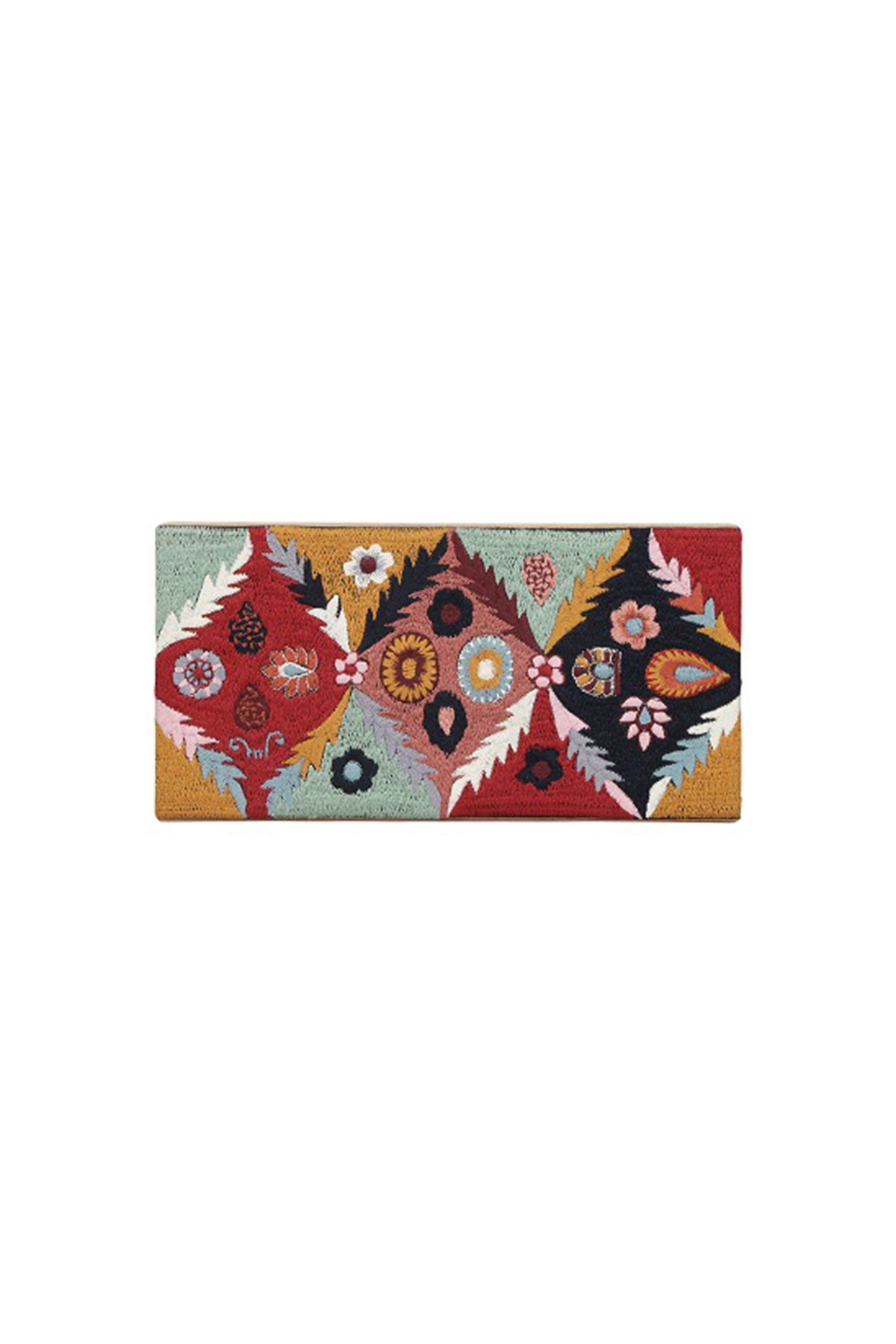Multicolored embroidered money box