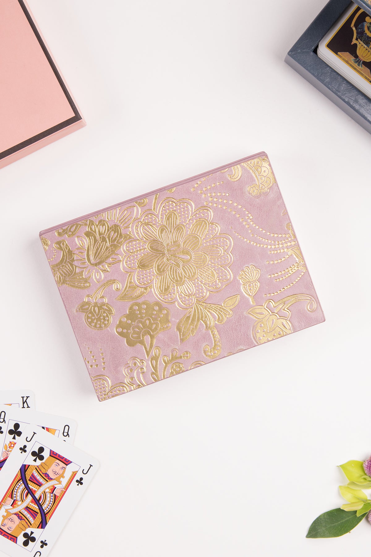 Gulmohar Playing Cards Box - Lilac