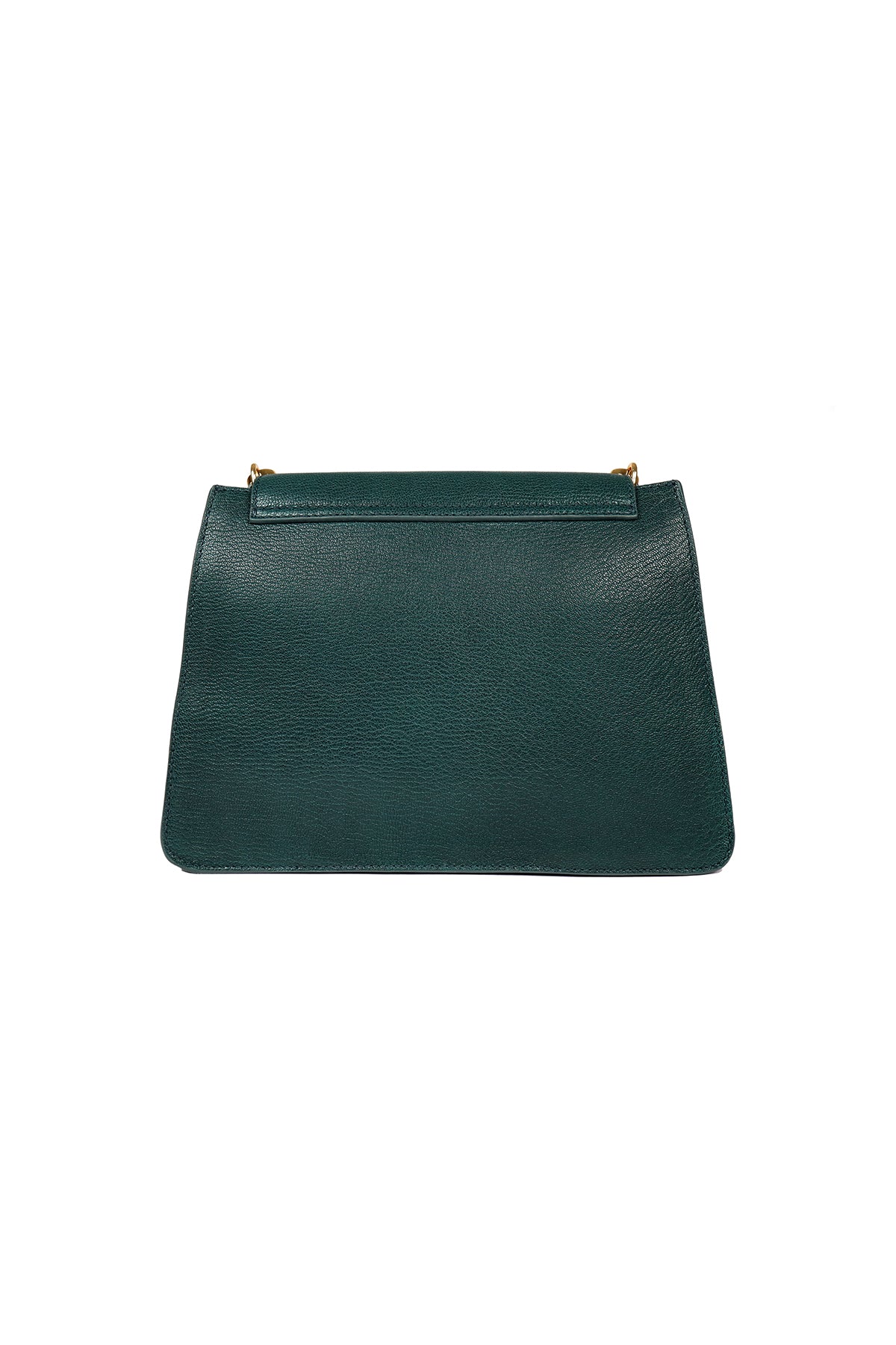 Geranium-Forest Green Leather Shoulder Bag