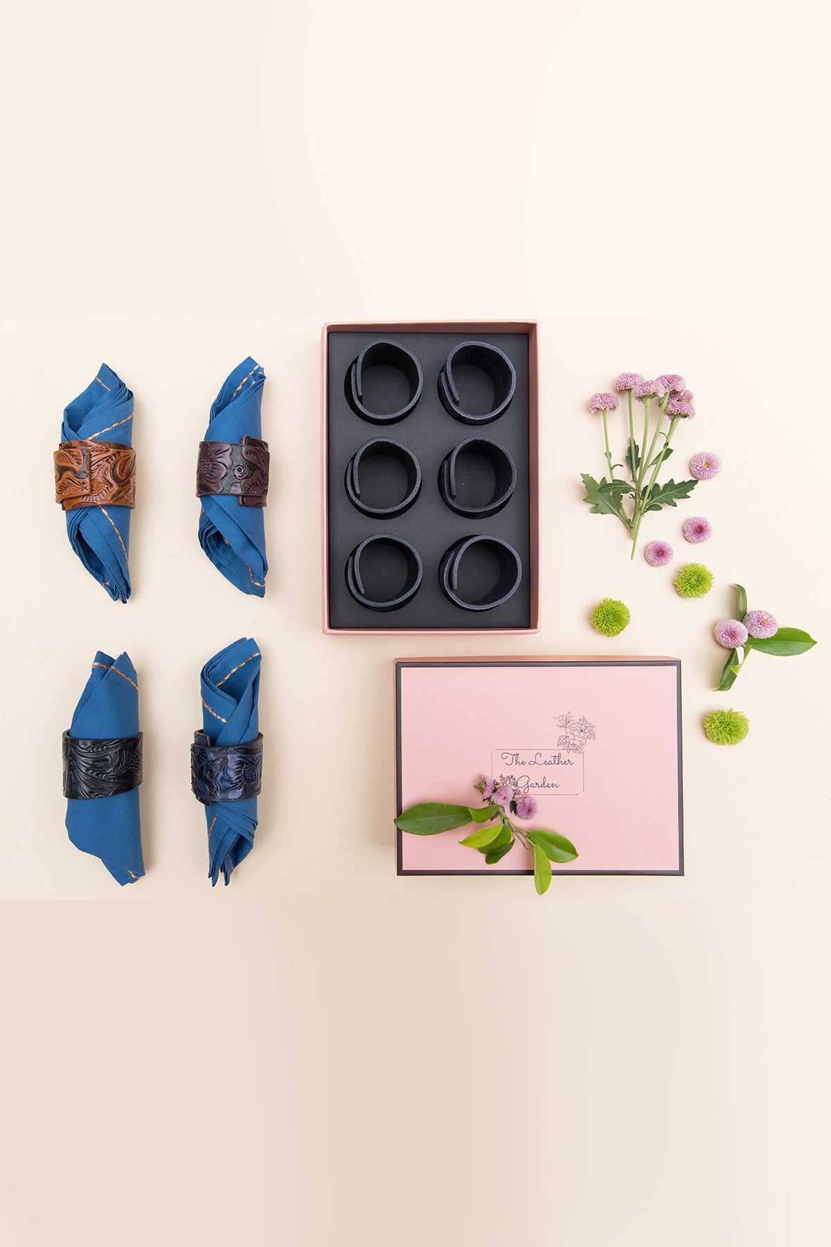 Banyan Napkin Rings - Sangria