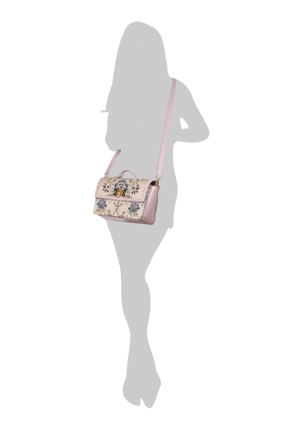 Tulip Lilac Leather Shoulder Bag