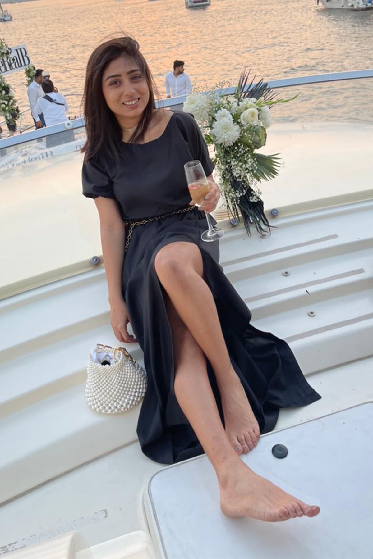 Meagan Concessio with the Guldavari Bag