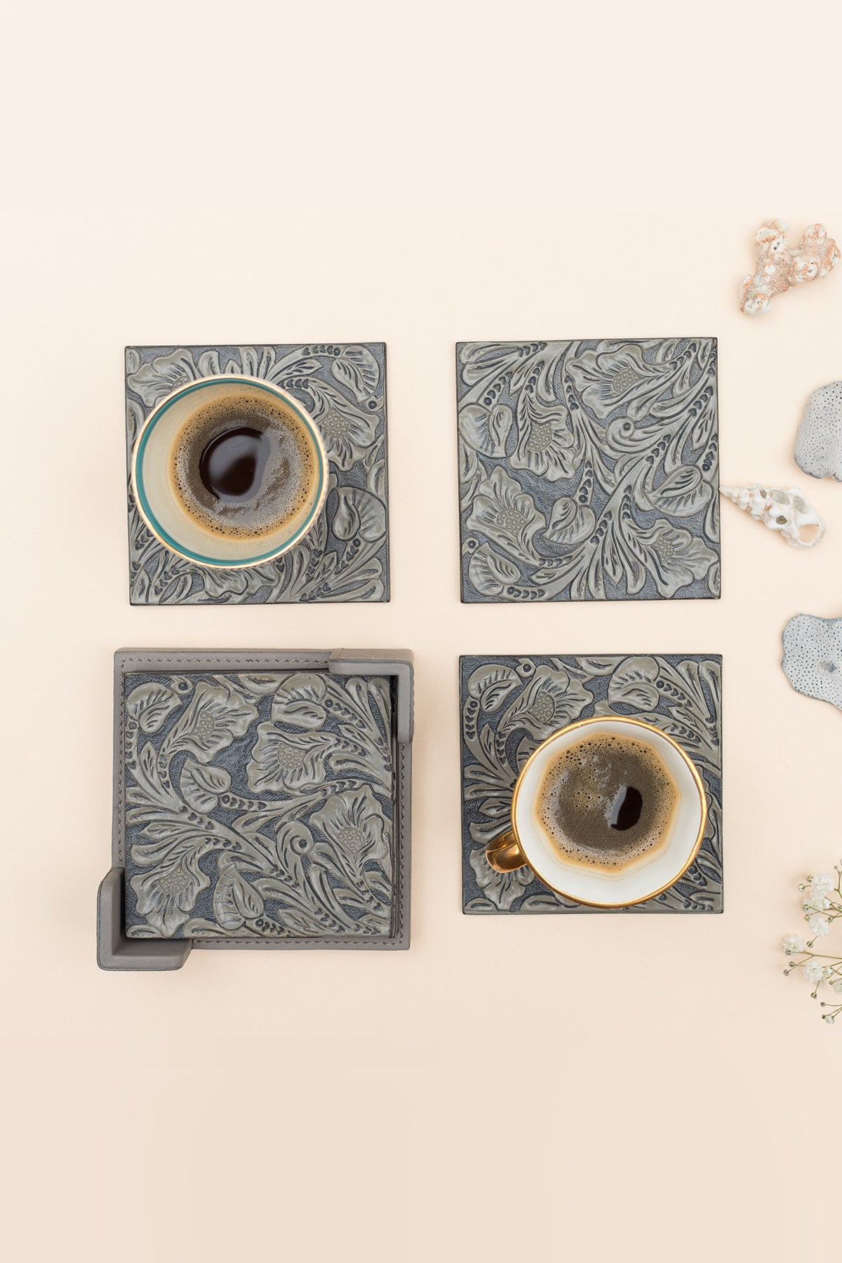 Banyan Coaster Set - Slate