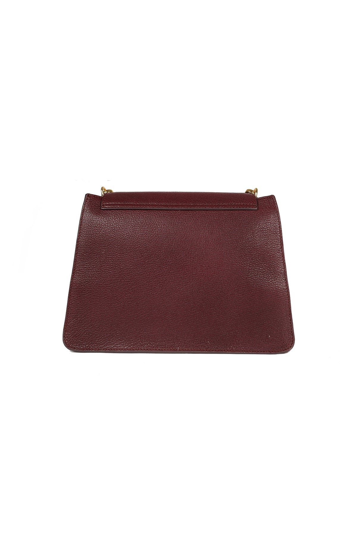 Geranium-Sangria Leather Shoulder Bag
