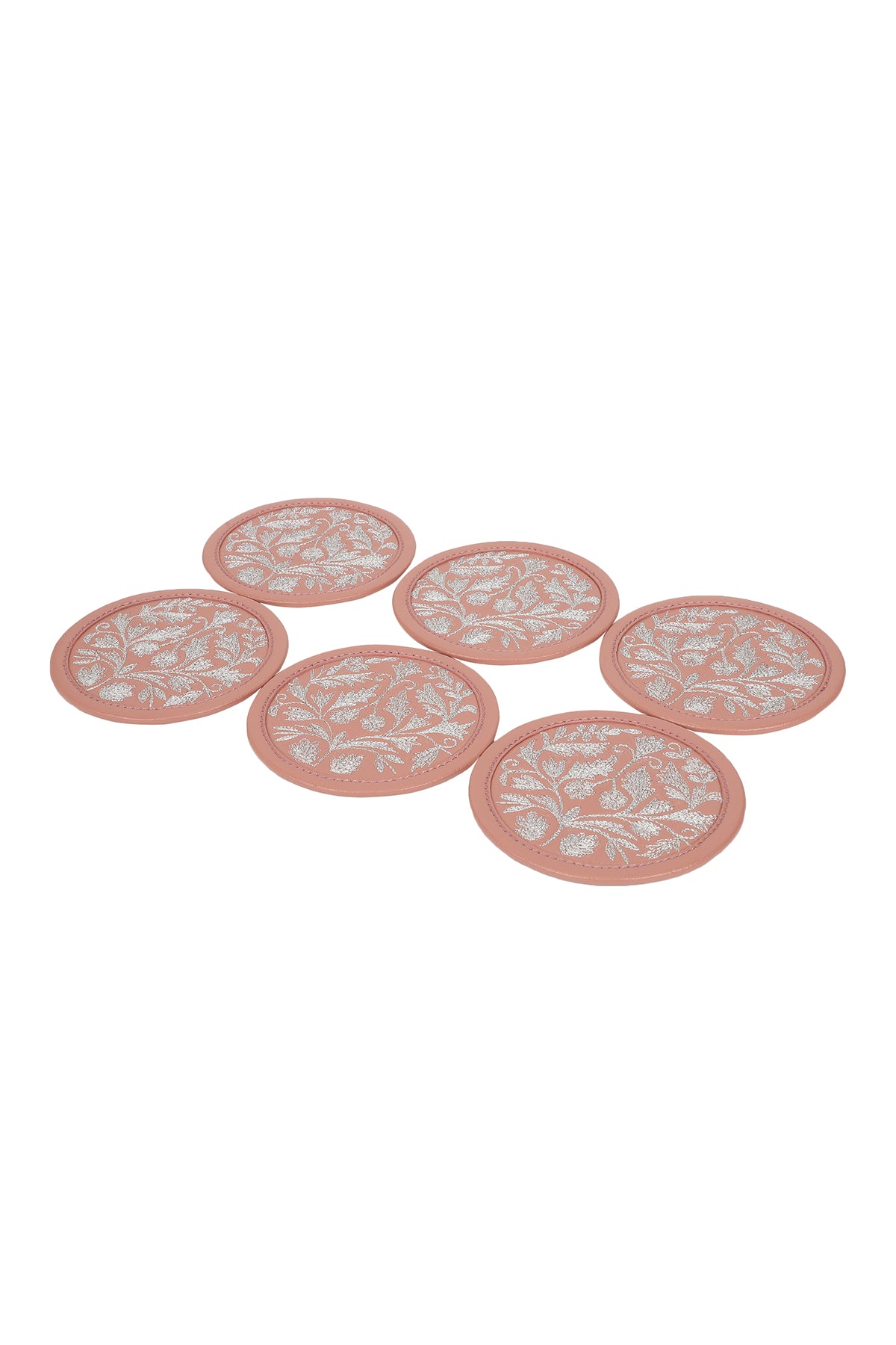 Maple Coaster Set (Set of 6) - Blush