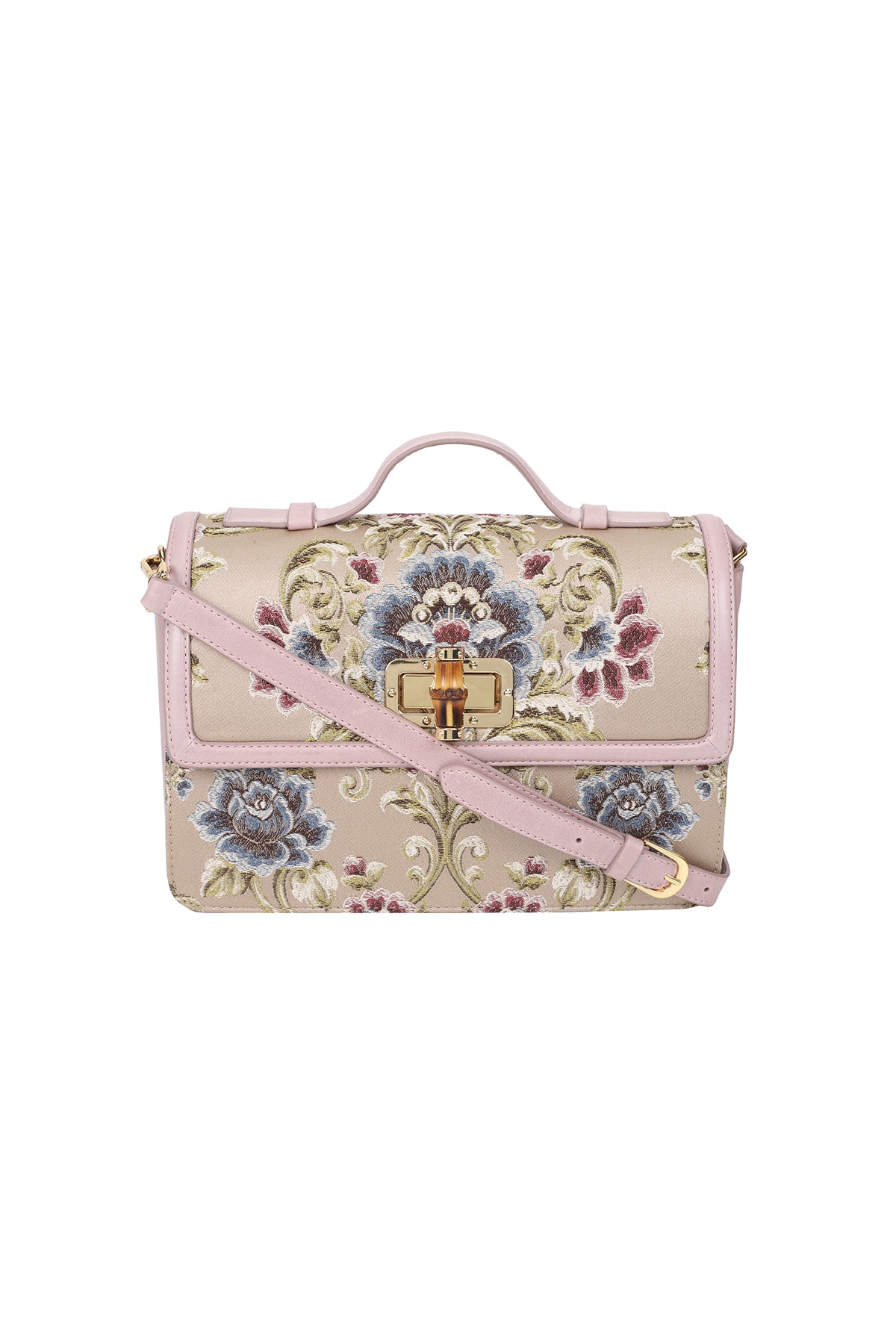 Tulip Lilac Leather Shoulder Bag