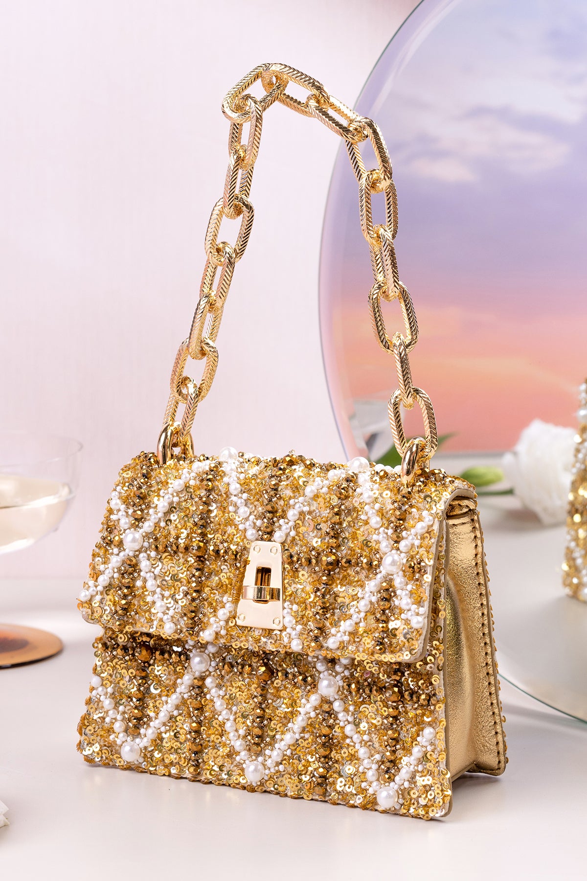 Erica Topaz Handheld Bag