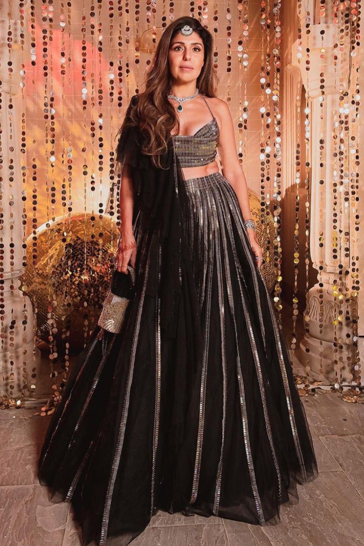 Anaita Shroff with the Harsinghar Bag