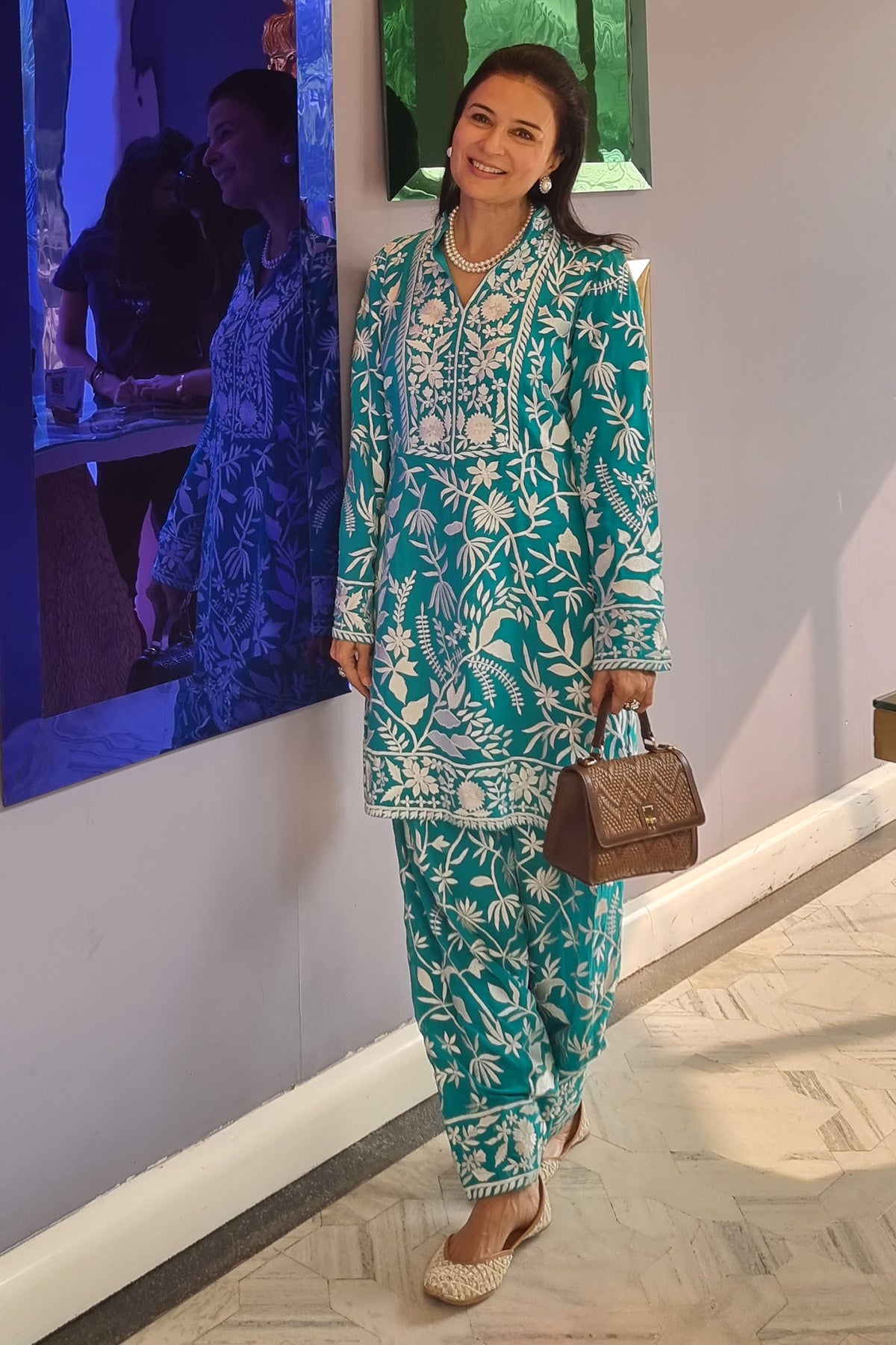 Divya Gurwara with the Alexandra Bag