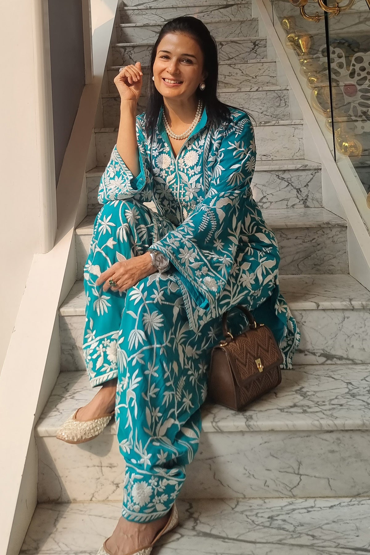 Divya Gurwara with the Alexandra Bag