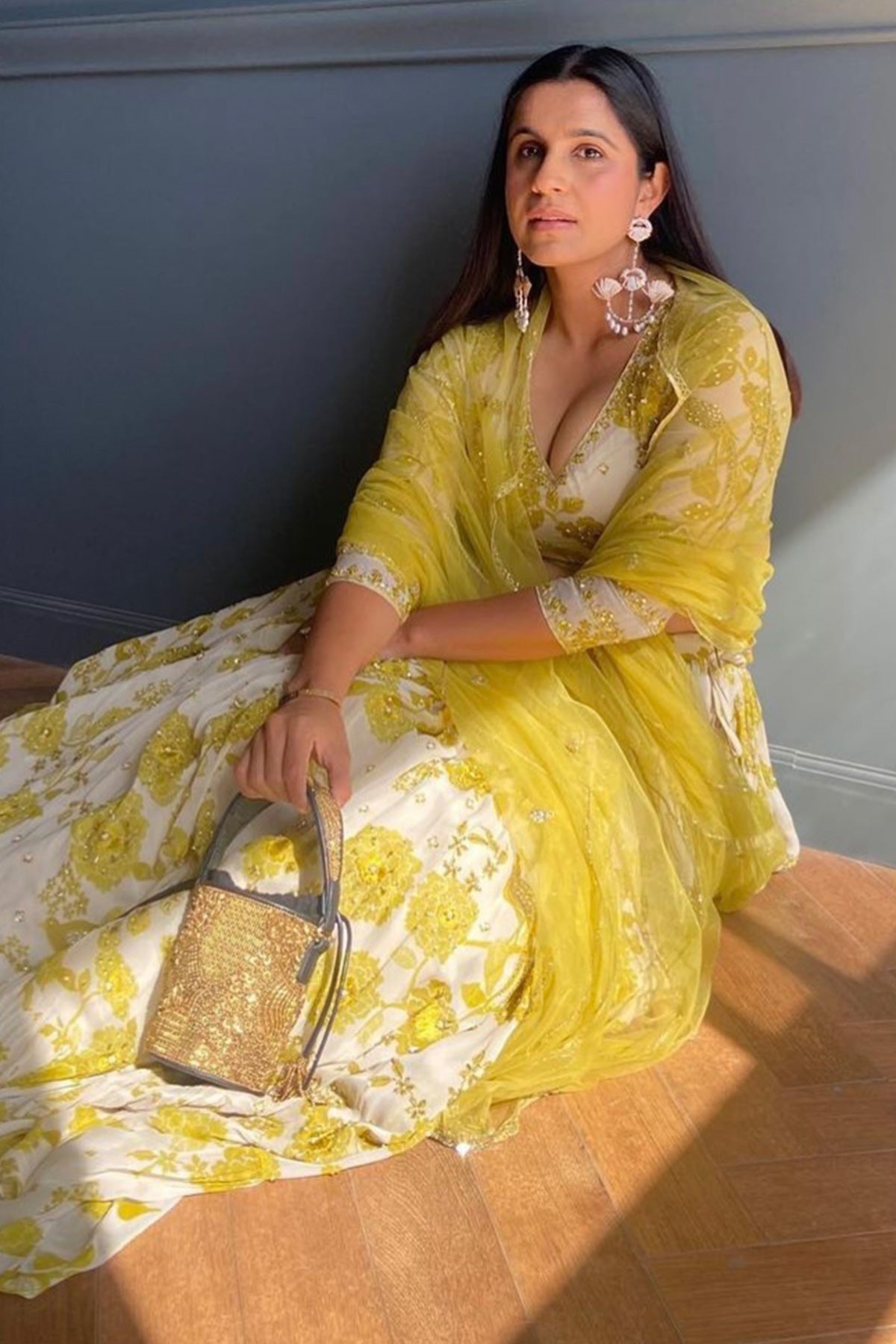 Gopalika Virmani with the Surajmukhi Bag