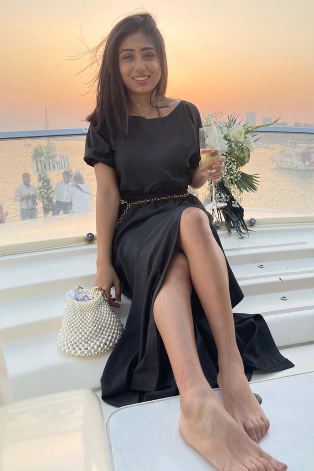 Meagan Concessio with the Guldavari Bag