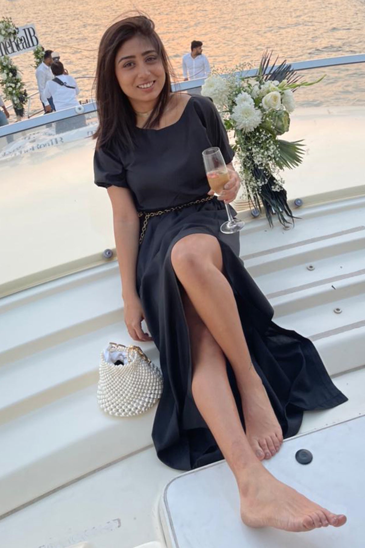 Meagan Concessio with the Guldavari Bag