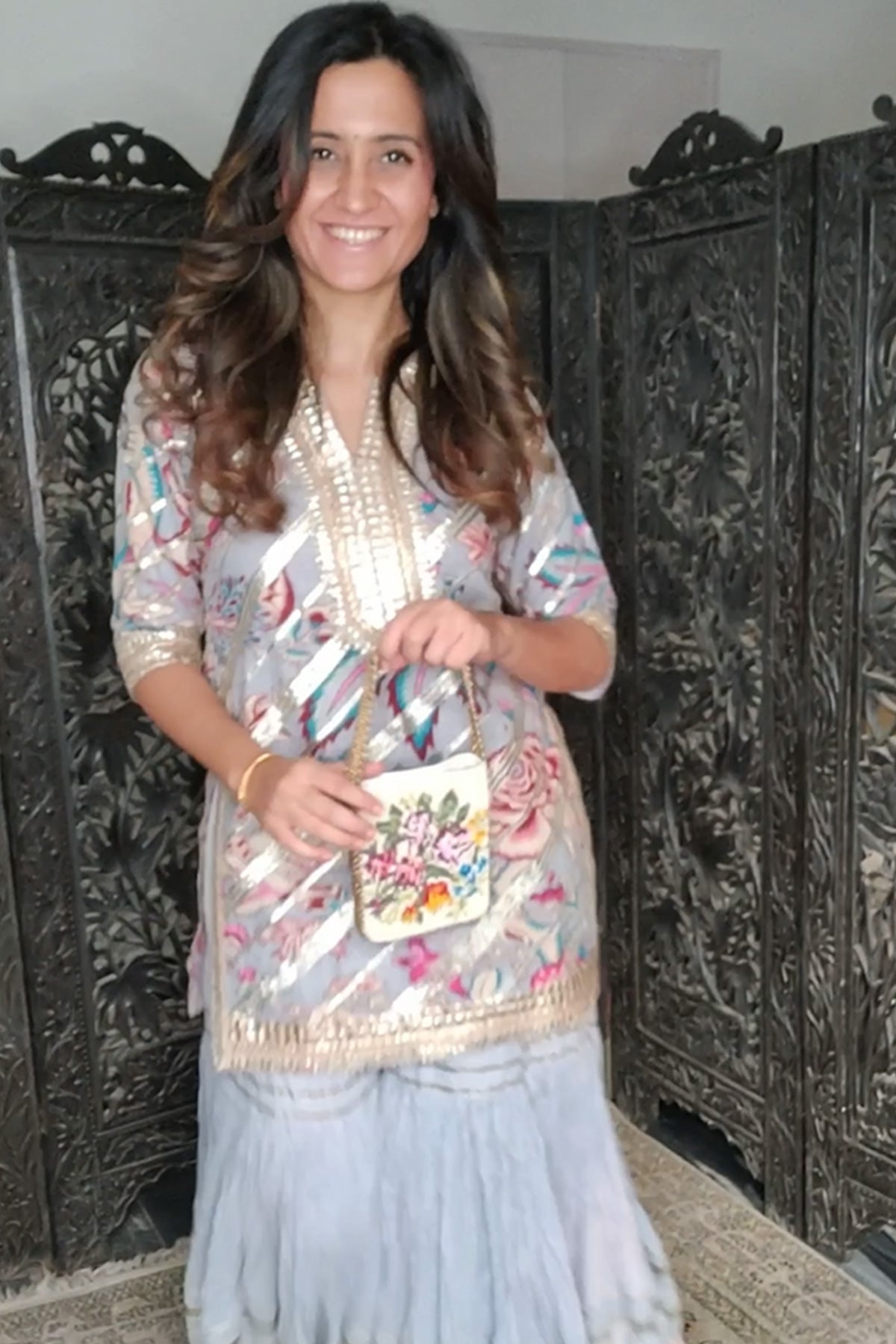 Mitali Wadhwa with the Gulab Bag