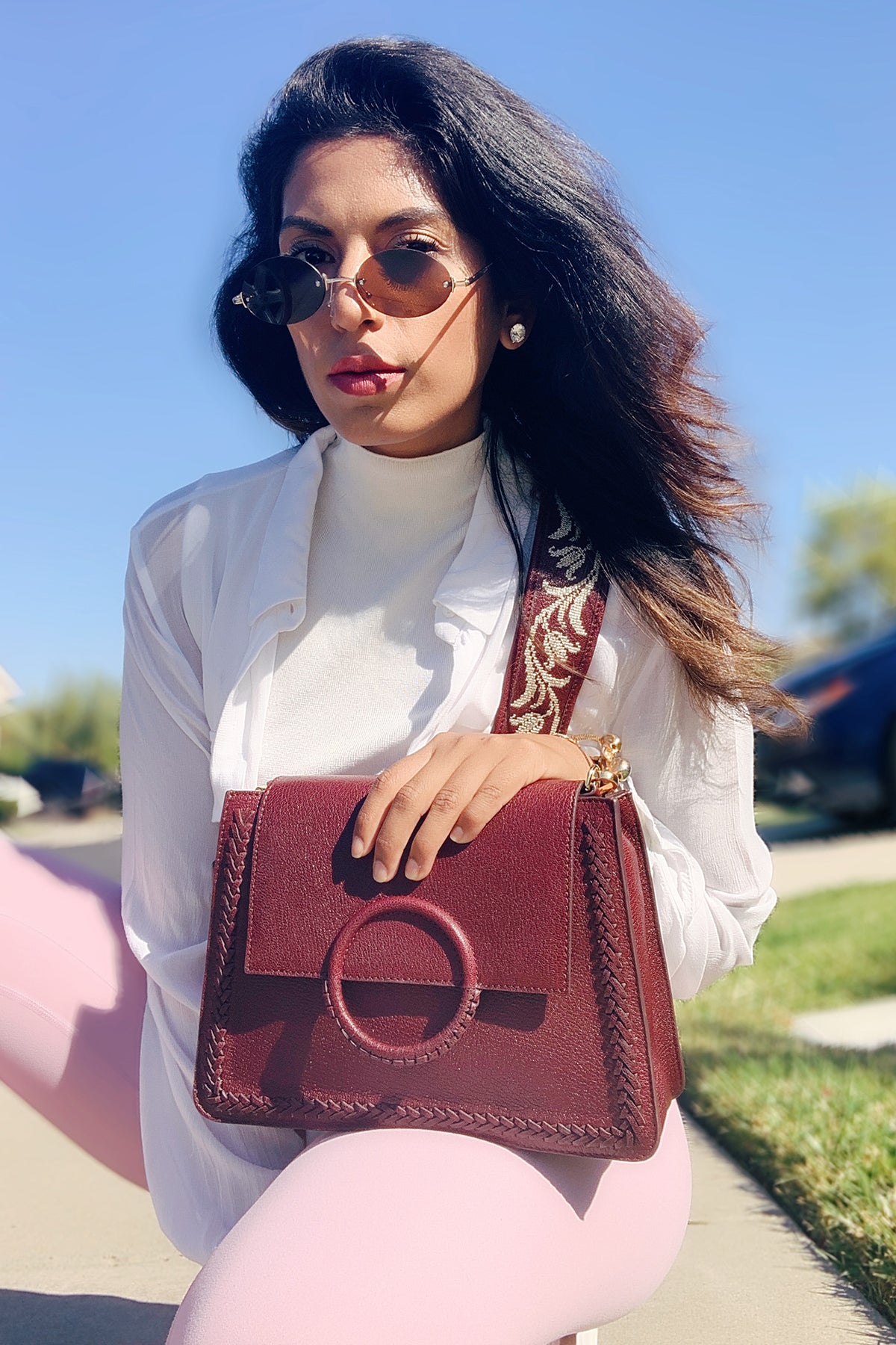 Priyanka Kanodia with the Geranium Bag