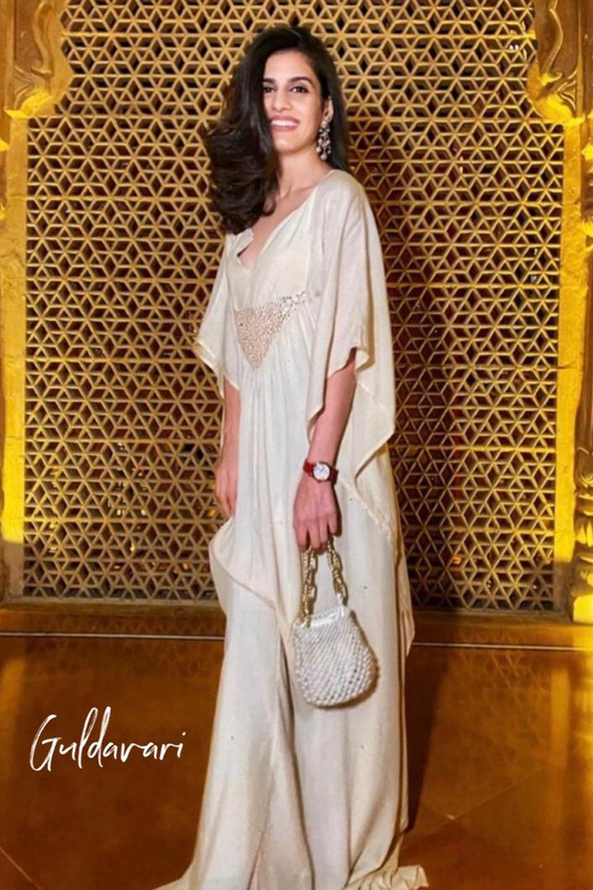 Saanchi Gilani with the Guldavari Bag
