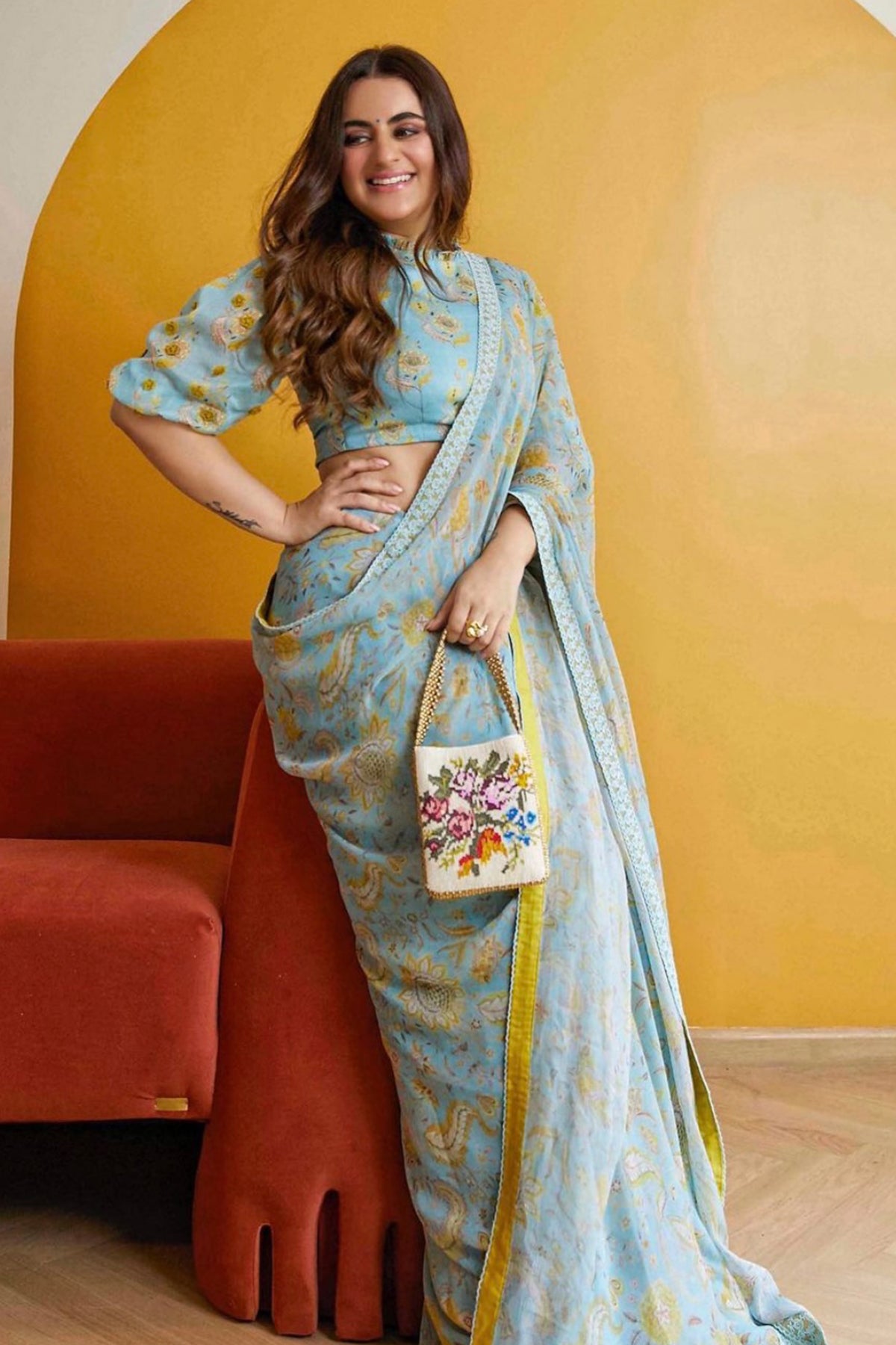 Shereen Sikka with the Gulab Bag