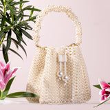 Anushka with the Jaipur Pearl Beaded Potli Bag