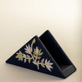 Geranium Navy Napkin Holder