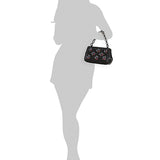 Adia Black Handheld Leather Bag