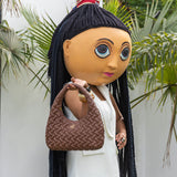 Carla Tan Leather Quilted Hobo