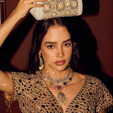 Adia Gold embellished potli bag