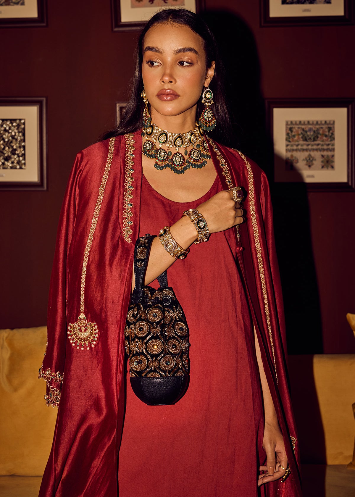 Afreen embellished potli bag