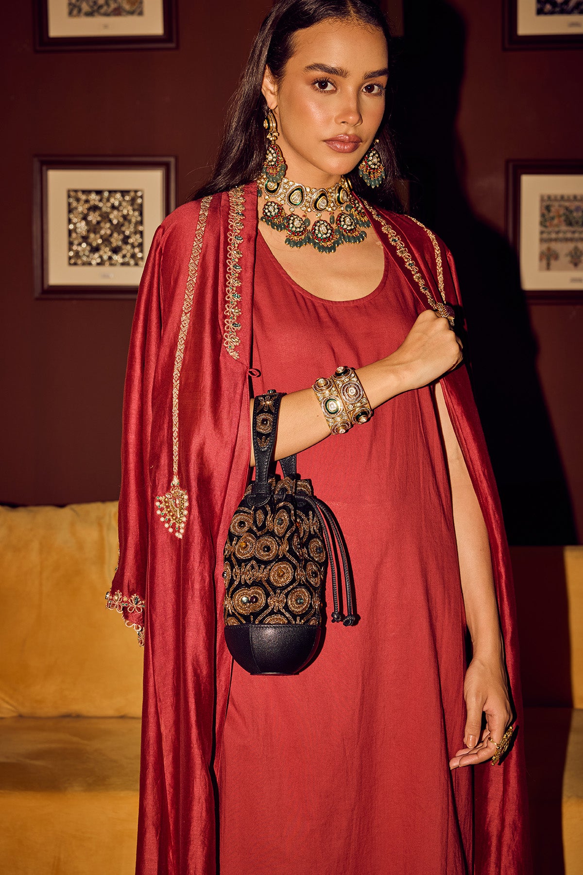 Afreen embellished potli bag