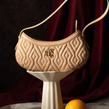 Anne Nude Leather Quilted Shoulder Bag