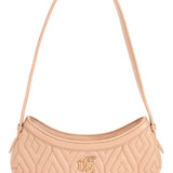 Anne Nude Leather Quilted Shoulder Bag